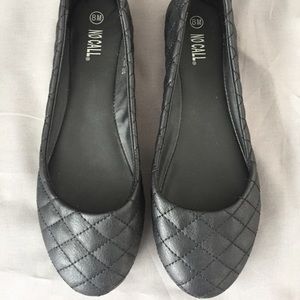 Black satin flats🔆